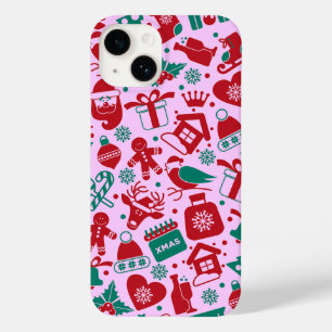 Funda Para iPhone 14 De Case-Mate Patrón abstracto de Navidades modernos