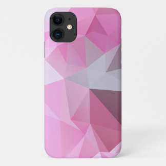 Funda Para iPhone 11 Patrón abstracto de pirámide rosa chillón