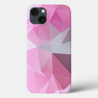 Funda Para iPhone 13 Patrón abstracto de pirámide rosa chillón