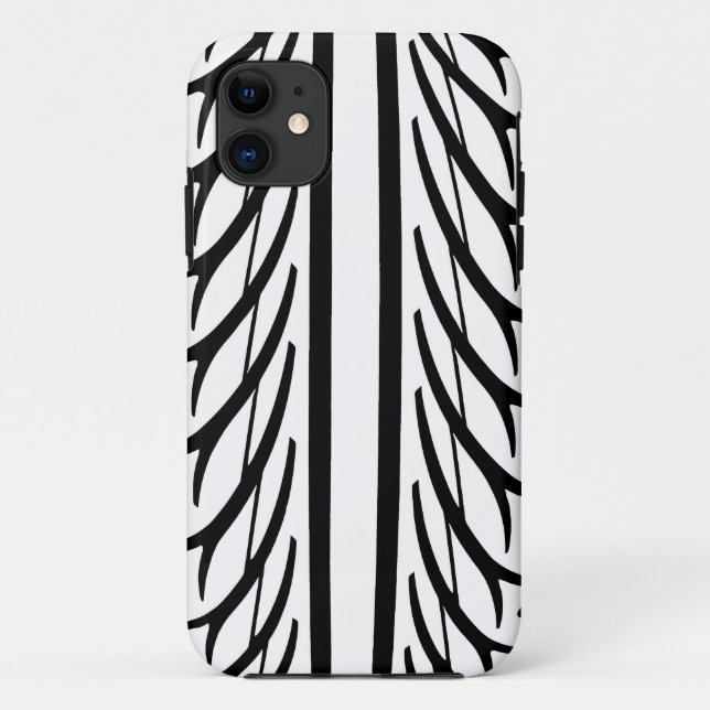 Funda De Case-Mate Para iPhone Patrón abstracto de textura de neumáticos (Reverso)