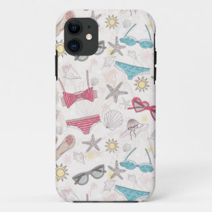Funda Para iPhone 11 Patrón abstracto de verano corto