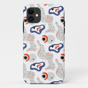 Funda Para iPhone 11 Patrón abstracto de zancos y curvas elegantes