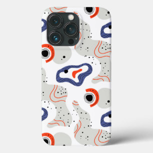 Funda Para iPhone 13 Pro Patrón abstracto de zancos y curvas elegantes