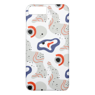 Funda Para iPhone 8 Plus/7 Plus Patrón abstracto de zancos y curvas elegantes