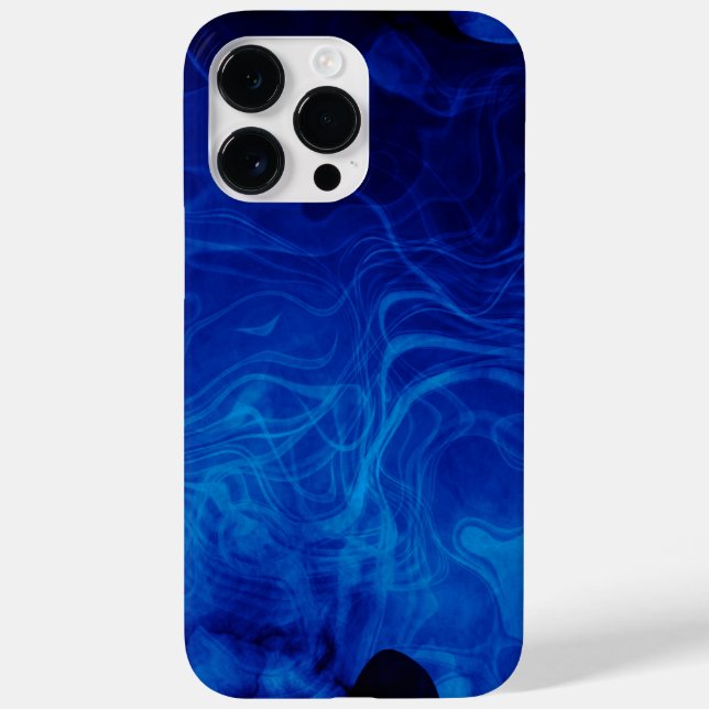 Funda De Case-Mate Para iPhone Patrón abstracto dramático azul eléctrico (Reverso)