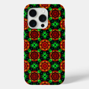 Funda Para iPhone 15 Pro Patrón abstracto elegante boho moderno floral #504