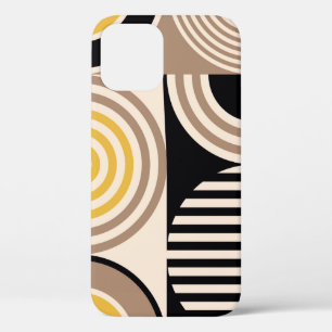 Funda Para iPhone 12 Patrón abstracto geométrico moderno. Diseño de 