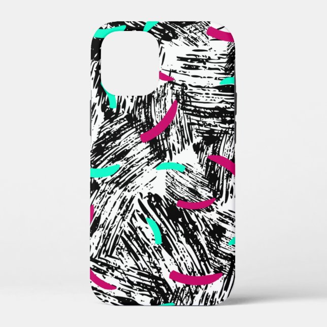 Funda De Case-Mate Para iPhone Patrón abstracto moderno. (Reverso )