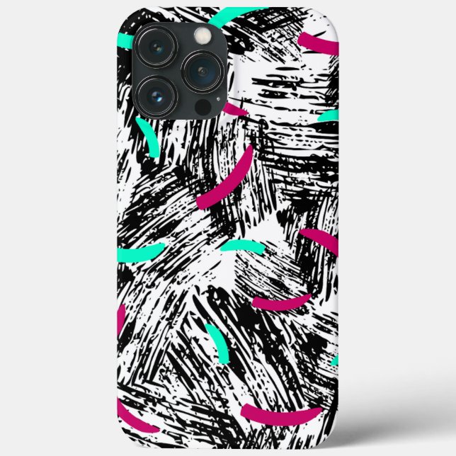 Funda De Case-Mate Para iPhone Patrón abstracto moderno. (Reverso )