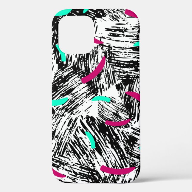 Funda De Case-Mate Para iPhone Patrón abstracto moderno. (Reverso )