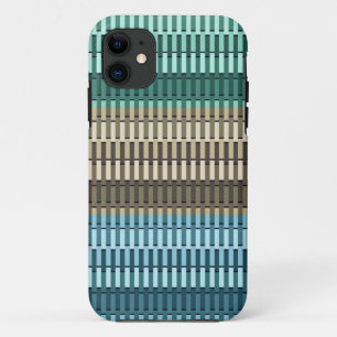 Funda Para iPhone 11 Patrón abstracto moderno de estilo verde azul amar