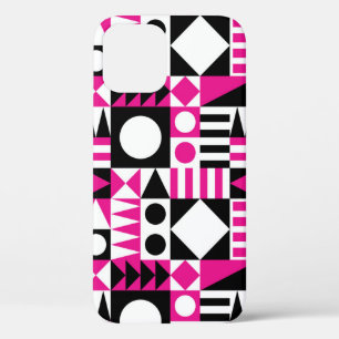 Funda Para iPhone 12 Patrón abstracto moderno de mediados de siglo.