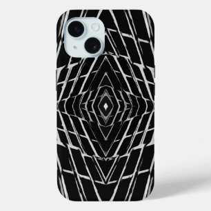 Funda Para iPhone 15 Patrón abstracto moderno de moda en blanco y negro