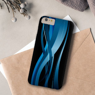 Funda Barely There Para Phone 6 Plus Patrón abstracto moderno de ola azul