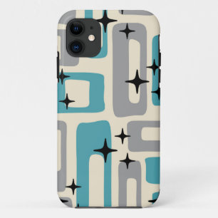 Funda Para iPhone 11 Patrón abstracto moderno del siglo medio retro