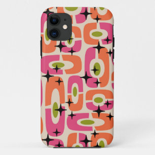 Funda Para iPhone 11 Patrón abstracto moderno del siglo medio retro