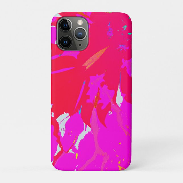 Funda De Case-Mate Para iPhone Patrón abstracto rosa elegante (Reverso)