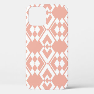 Funda Para iPhone 12 Patrón abstracto sin fisuras Color rosa de la flor