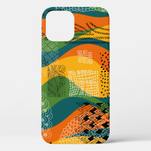 Funda Para iPhone 12 Patrón abstracto sin inconvenientes de parches ond
