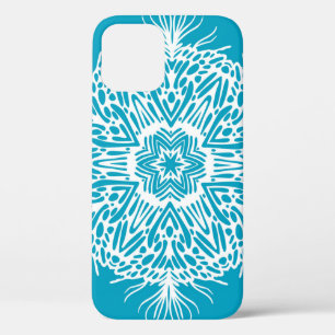 Funda Para iPhone 12 Patrón abstracto vintage de copo de nieve creativo