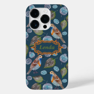 Funda Para iPhone 14 Pro De Case-Mate Patrón acuarela de aves azules