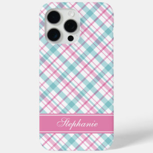Funda Para iPhone 15 Pro Max Patrón acuático y rosado