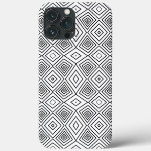 Funda Para iPhone 13 Pro Max patrón africano de tela de barro de diamantes trib