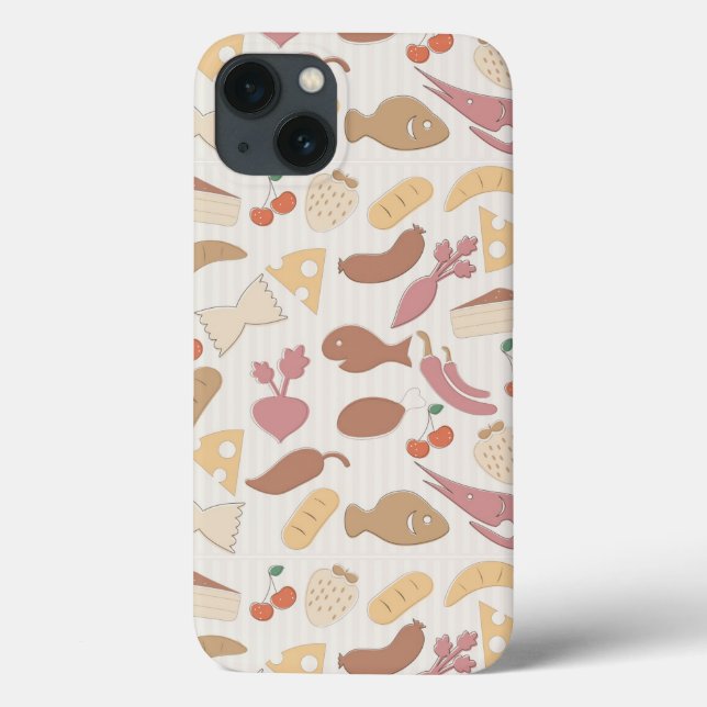 Funda De Case-Mate Para iPhone Patrón alimentario 2 (Reverso)