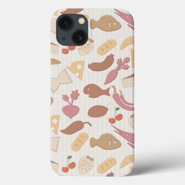 Funda De Case-Mate Para iPhone Patrón alimentario 2 (Reverso)