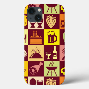 Funda Para iPhone 13 Patrón alimentario 3