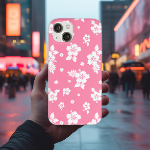 Funda Para iPhone 13 Patrón Aloha Pink Classic Hawai Seamless