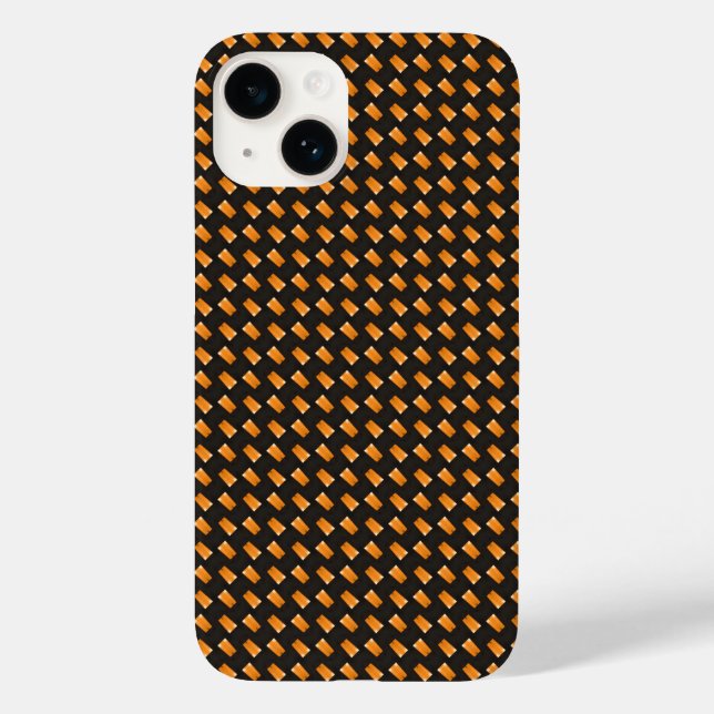 Funda De Case-Mate Para iPhone Patrón amarillo y negro (Reverso )
