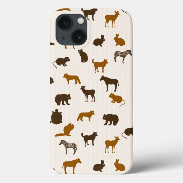 Funda De Case-Mate Para iPhone Patrón animal 1 (Reverso)