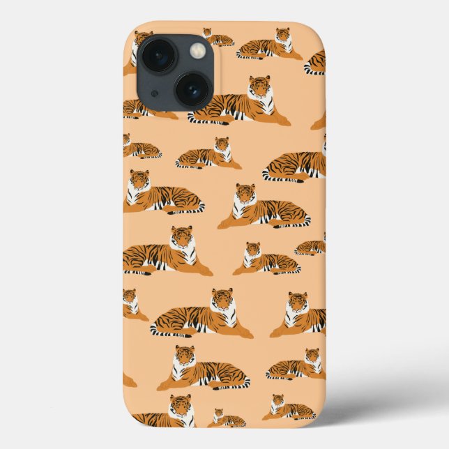 Funda De Case-Mate Para iPhone Patrón animal de tigre de jungla (Reverso)