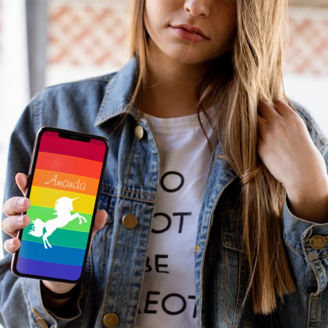 Funda De Case-Mate Para iPhone Patrón arcoiris Personalizado personalizado de uni (Subido por el creador)