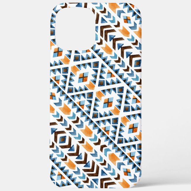 Funda De Case-Mate Para iPhone Patrón aztec de cuatricromía (Reverso )