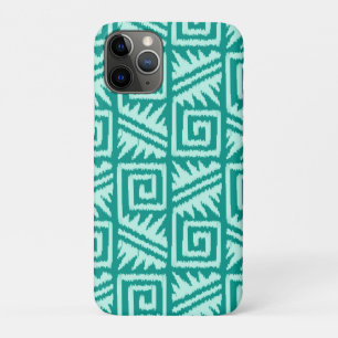 title_seo2 Patrón Azteca Ikat - Turquesa y Aqua