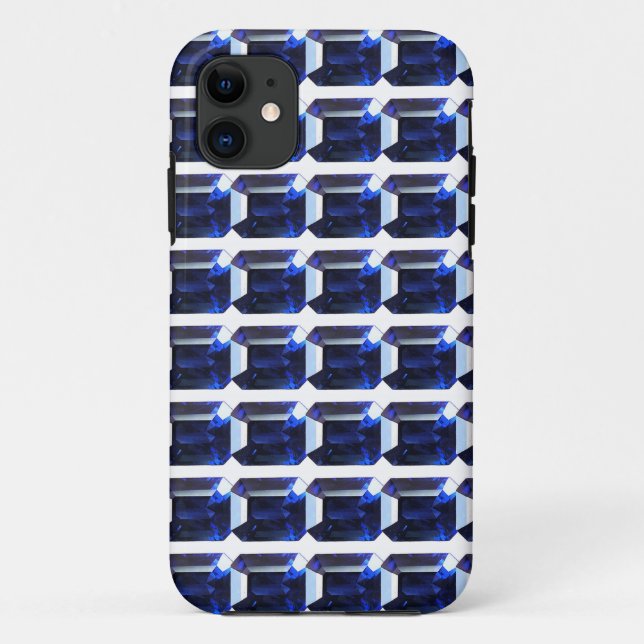 Funda De Case-Mate Para iPhone Patrón azul (Reverso)