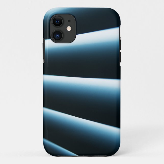 Funda De Case-Mate Para iPhone Patrón azul abstracto (Reverso)