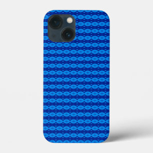 Funda Para iPhone 13 Mini Patrón azul abstracto