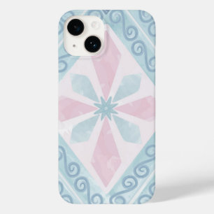 Funda Para iPhone 14 De Case-Mate patrón azul en forma de diamante