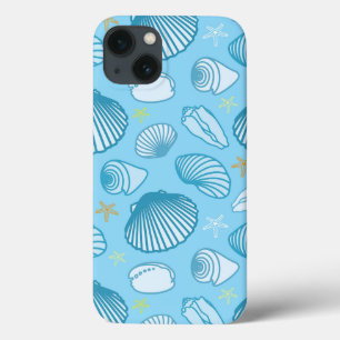 Funda Para iPhone 13 Patrón azul oceánico