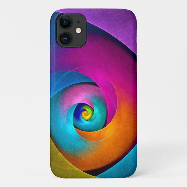 Funda De Case-Mate Para iPhone Patrón azul rosado del arte del resumen floral mod (Reverso)