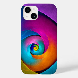 Funda Para iPhone 14 De Case-Mate Patrón azul rosado del arte del resumen floral mod