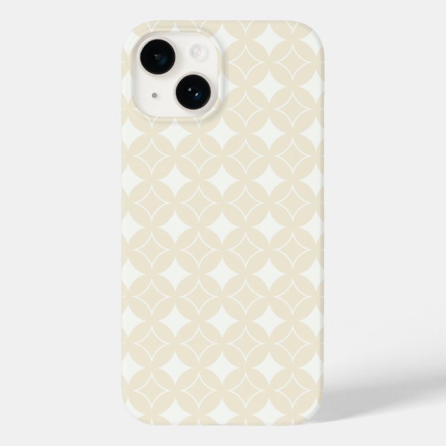 Funda De Case-Mate Para iPhone Patrón Beige-Shipo (Reverso )