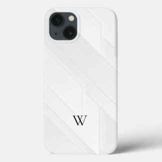 Funda Para iPhone 13 Patrón Blanco Moderno