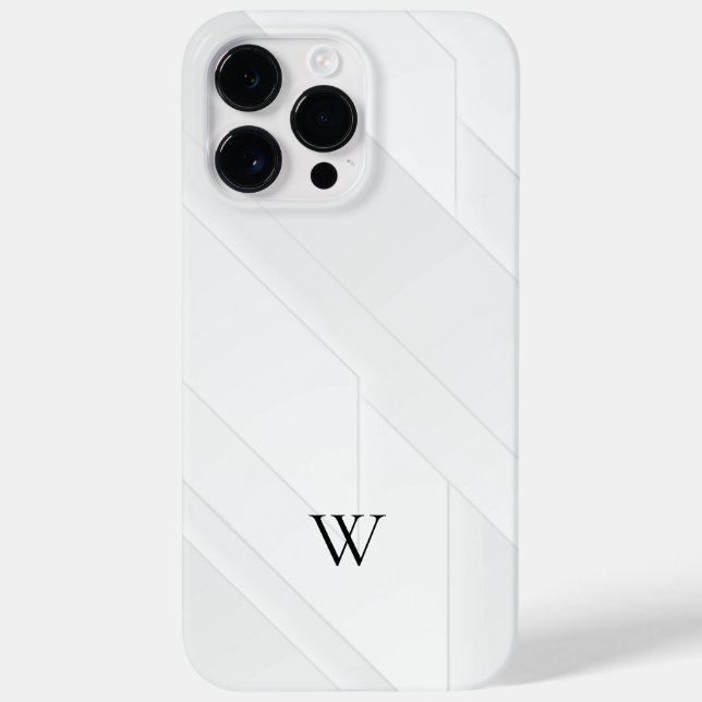 Funda De Case-Mate Para iPhone Patrón Blanco Moderno (Reverso)