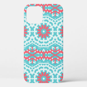 Funda Para iPhone 12 Patrón bohemio de color étnico vintage en brillant