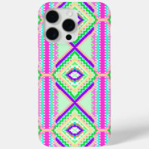 Patrón boho geométrico colorido