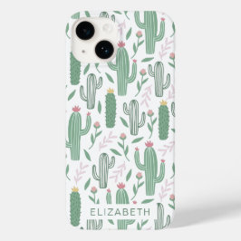 Funda Para iPhone 14 De Case-Mate Patrón botánico Cactus personalizado